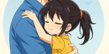 حق مشاهدة واصطحاب المحضون - أب يحتضن ابنته بحب في مشهد مؤثر يعكس العلاقة الأسرية